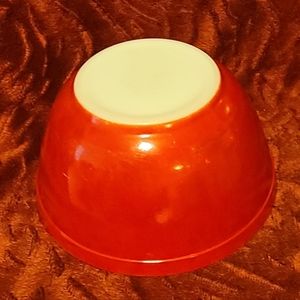 Red Pyrex Bowl Vintage 402 mark